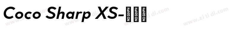 Coco Sharp XS字体转换